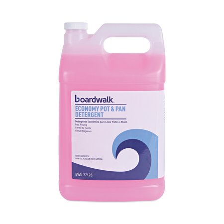 BOARDWALK Industrial Strength Pot and Pan Detergent, 1 Gal Bottle, PK4 209800-41ESSN